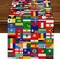 Hispanic Heritage Month Decor - International Flag Table Runner (13" x 108")